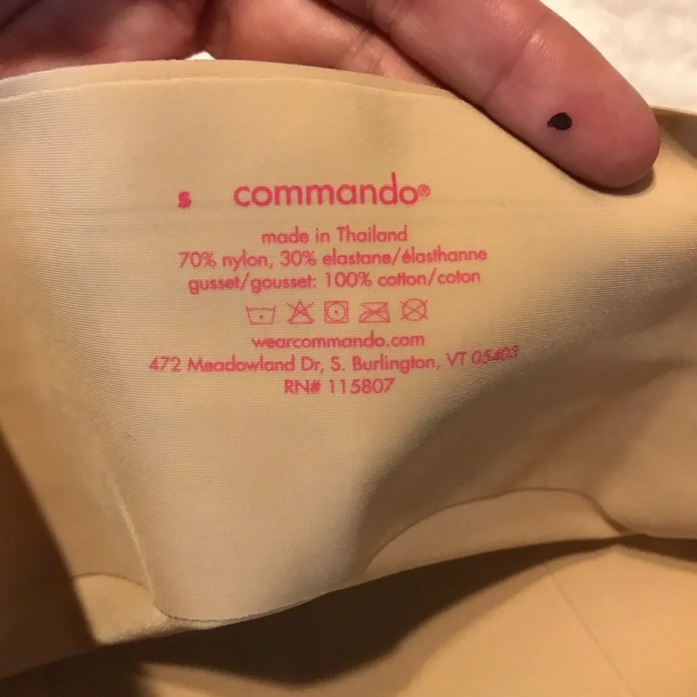 Commando Women's Beige Solid Control High Waist Shorts Shapewear Size S New - Picture 12 of 12